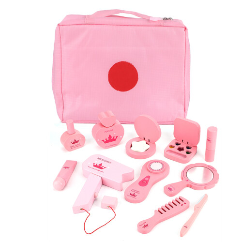 Baby Mädchen Make-Up Spielzeug Set Holz Simulation 2