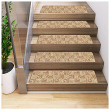 Edging Stair Treads NonSlip Indoor Carpet Treads for Stairs, For Kids Elders and Dogs, Machine Washable Size D 7Pack