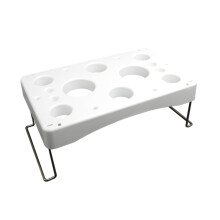 Cake Cream Piping Bags Storage Holder, Plastic Pastry Bags Tray Stand, Icing Nozzles Rack, Kitchen Work Table Organizer