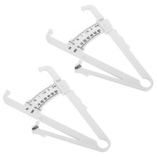 2pcs Skinfold Caliper With DualScale Tape Measure, Plastic Body Fat Ruler For Men And Women, Accurate Skinfold Analysis