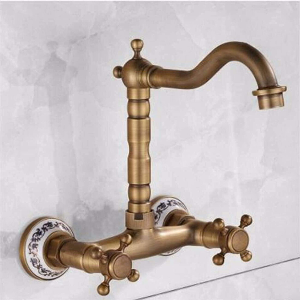 Light Faucets European Style Kitchen Sink Faucet Wallmounted Rotatable Hot Cold Water Minimalist Bathroom Decor