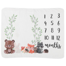 Baby Cartoon Tier Muster Monatliche Milestone