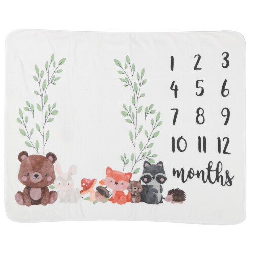 Baby Cartoon Tier Muster Monatliche Milestone