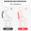Ρυθμιζόμενη συμπίεση πλάτης, αναπνεύσιμο ύφασμα για ισχυρή στήριξη, εργονομική 8