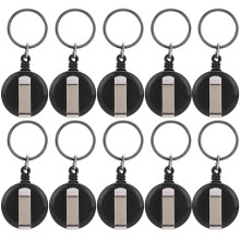 Portatarjetas de identificación Portacredencial retráctil Clip con carrete de mosquetón Cordón retráctil Ligero Portátil Duradero Cubierta de