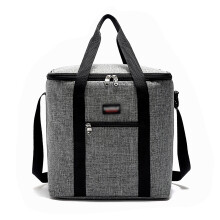 Bolsa térmica dobrável e isolada, à prova de vazamentos, com grande capacidade, revestimento próprio para alimentos, reutilizável, portátil e