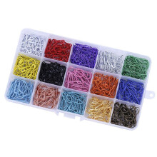 Gourd Bulb Pin Metal Stitch Markers 21x10mm, 24Color Set, 3001200Pcs With Storage Box, Calabash Style For Crochet