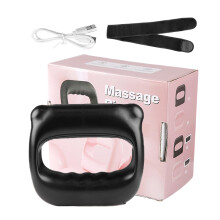 Massage Tool Ring 3 Speed Electric Massager For Arms Back Abdomen Thighs Stomach Deep Tissue Relaxation Black