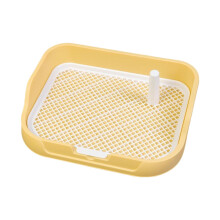 Dog potty, portable puppy toilet, holder for pee pads, cat litter box for dogs, training toilet for puppy dogs, yellow