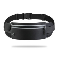 Pochete de corrida resistente à água para atletas, alça de cintura ajustável com design refletivo, suporte para celular que não balança, ideal