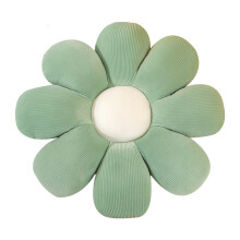 Blossom Seat Companion, Daisy Design Super-soft Plush Fabric Floor Pillow, Green Decorative Throw Pillows for Living Room, Bedroom, Office, Easy Maint