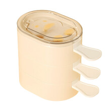 Silicone Small Popsicles 3Piece Animal Design Molds White, 9x8.5x6 Cm, Kids and Adults Safe, Party Ice Popsicles