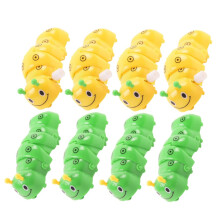 8 Pieces Wind Up Caterpillar Cartoon Toys for Birthday Parties and Random Colors