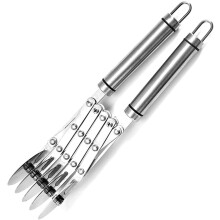 5 Wheel Cookie Cutter 304 Stainless Steel Adjustable Dough Cutter With Smooth Handle Pizza Cutter