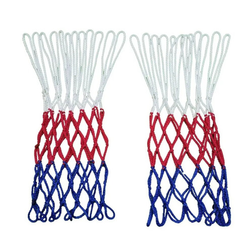 2 Stück Basketballnetz-Ersatz, robust, 12