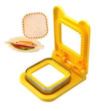 Sandwich Maker 2In1 Cutter And Sealer Square Crustless Sandwich Maker Yellow 1 Pack Lunch Picnic School