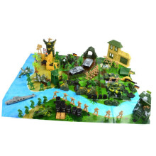 130piece Military Model Set Tabletop Toy with Soldier Figures for Sandbox Simulation Quality Plastic Toys for Creative Scenes and Play Fun