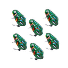 6 Pieces Wind Up Toy Frogs Retro Tin Toy for Wind Up Frog Toys Green as Party Bag for Boys