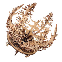 'Women's Flower' 3D wooden puzzle for teens, promotes creativity, safe balsa wood