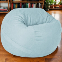Gaming Bean Bag Cover Soft Velvet Thickened Washable Stretch Fabric Solid Color Design, Bedroom & Office, 120x65cm