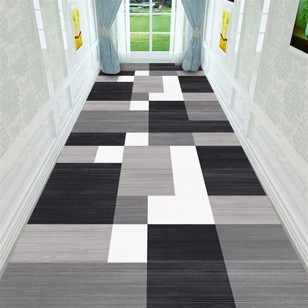 Carpet Runner Hallway, Antislip, Machine Washable, Grey, 80 * 160Cm 9001264301583
