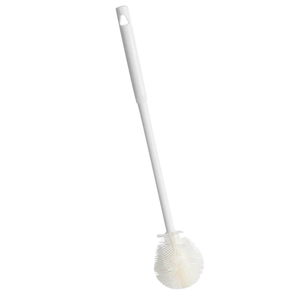 Soft Silicone Cup Brush Flexible 360 Longhandle Water Bottle Cleaner For Narrowneck Bottles, Cup Lid Cleaning, 29.5X6x1.3cm White