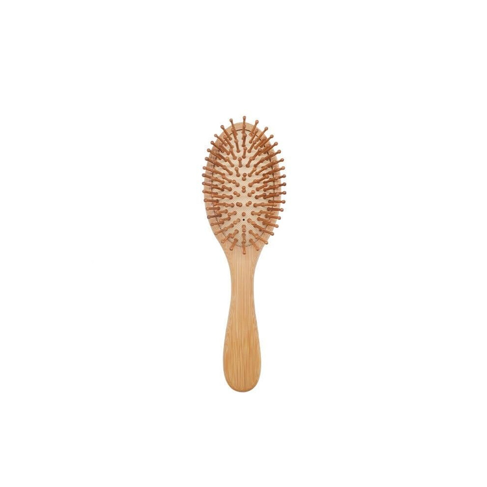 Wooden Hair Brush and Wide Tooth Comb for Detangling and Scalp Massage Care Medium Size