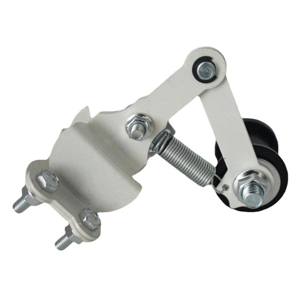 Universal Motorcycle Chain Tensioner Adjuster With Guide Wheel Pulley Compatible With Most Roller Motorcycles Silver 9001264298838
