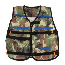 Modieus camouflageontwerp, tactisch vest voor kinderen met grote opbergruimte, verstelbaar militair kostuum, ideaal voor outdooravonturen.