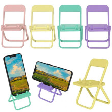 Mooie decoratieve telefoonhouder, 5 stuks mini verstelbare driehoekige voetjes voor verschillende telefoonformaten, snoepkleuren, hoogwaardig