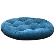 Floor Pillow with Convenient Handle, Navy Blue, 22x22 Inch, Quick Recovery for Yoga Meditation, Thick Seat Cushion for Indoor Outdoor Relaxation