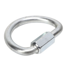 Mosquetones de acero inoxidable de fácil uso, mosquetón de bloqueo en forma de D para uso profesional, mayor aplicabilidad en ingeniería y
