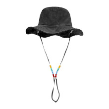 Chapeau à séchage rapide, pare-soleil respirant orné de perles colorées, chapeau de soleil portable pour activités de plein air, chapeau de