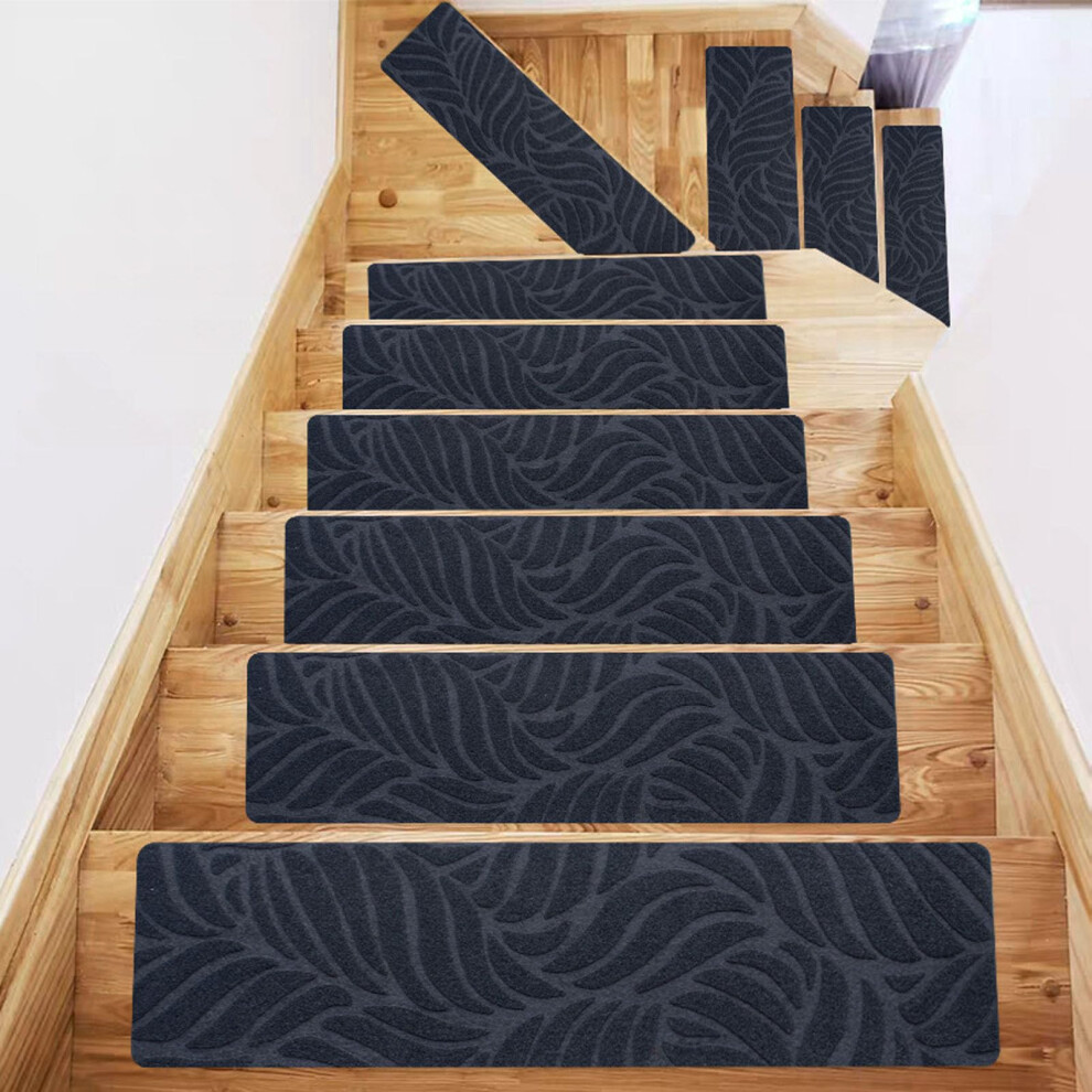 Stair Mats For Wooden Stairs, Antislip Felt Selfadhesive Mats, 20.3 X 76 Cm, 15 Pieces, Step Carpet 9339159716335