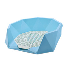 Pet Dog Toilet Potty Trainer, Corner Cat Litter Tray for Small, Medium Dogs, Cleaning Tool, Pet PIPI Toilets for Cats and Puppies, Blue