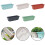Plastic Window Flower Plant Boxes 4Pack Rectangular Design Drainage Holes Trays Light Green Windowsills And Balconies 5