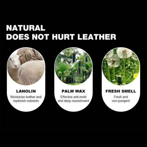 Leather Shoe Conditioner with Built In Sponge Applicator-brown 1