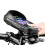 Bolsa para bicicleta com tela sensível ao toque para celulares de 5,5 a 6,5 polegadas, capa impermeável para celular com viseira reforçada e alta 1