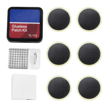 Kit de réparation de pneus de vélo : patchs auto-adhésifs pour une réparation rapide et sans colle, accessoire indispensable pour le cyclisme.