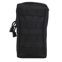 Bolsa para garrafa de água Molle com zíper duplo, bolsa tática com cordão, bolsa de hidratação de viagem em malha, compatível com bolsa
