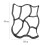 Garden DIY Plastic Driving Way Paving Mould Step Stone-Black 6