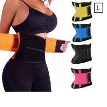Cinta de compressão abdominal feminina, suporte lombar ajustável com fecho de velcro, modeladora para recuperação pós-parto, compressão firme