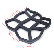 1Pc DIY Garden Walk Mould Make Driveway Paving Brick-Black