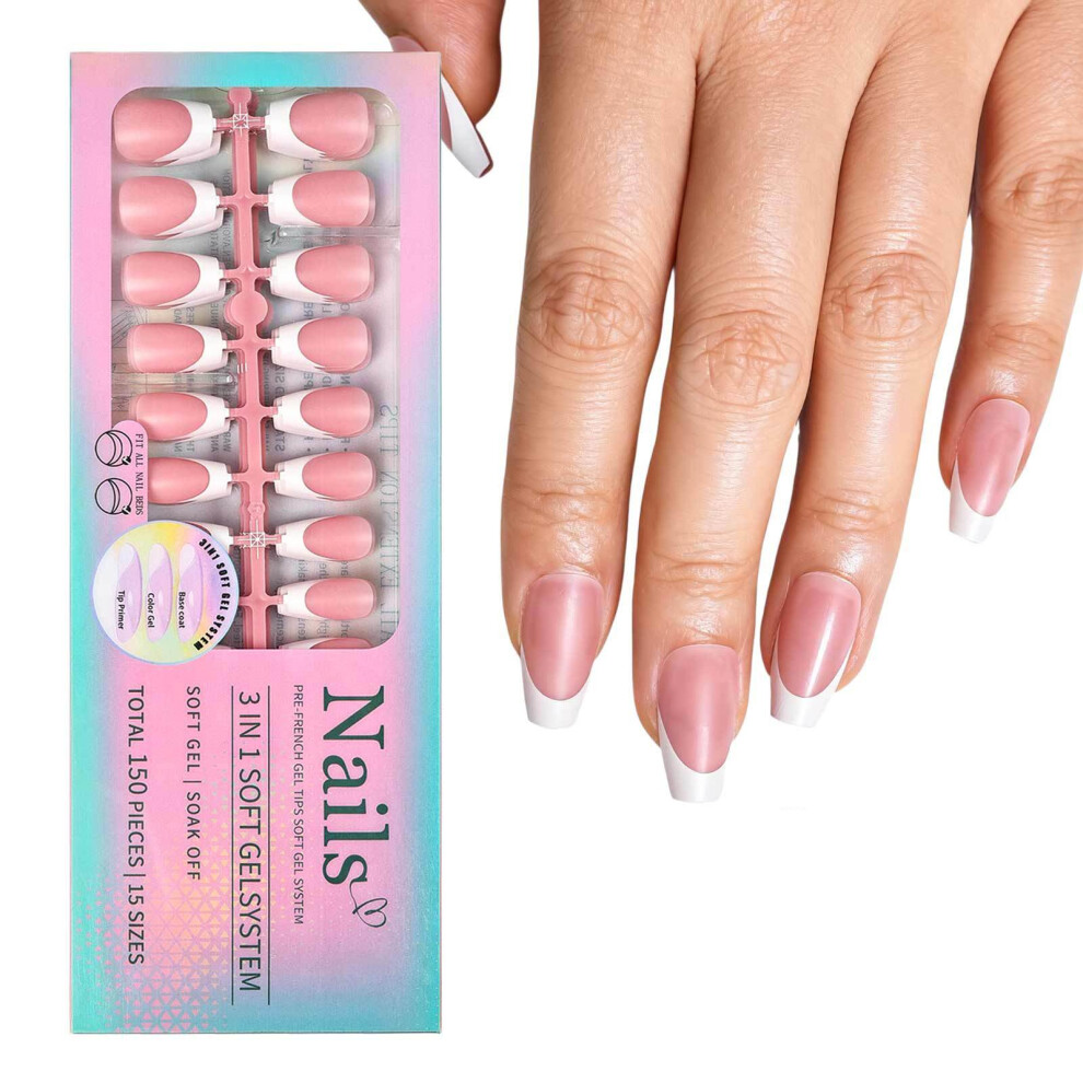 1Set Easy Apply Artificial Nail No Tools Needed Quick-YS07