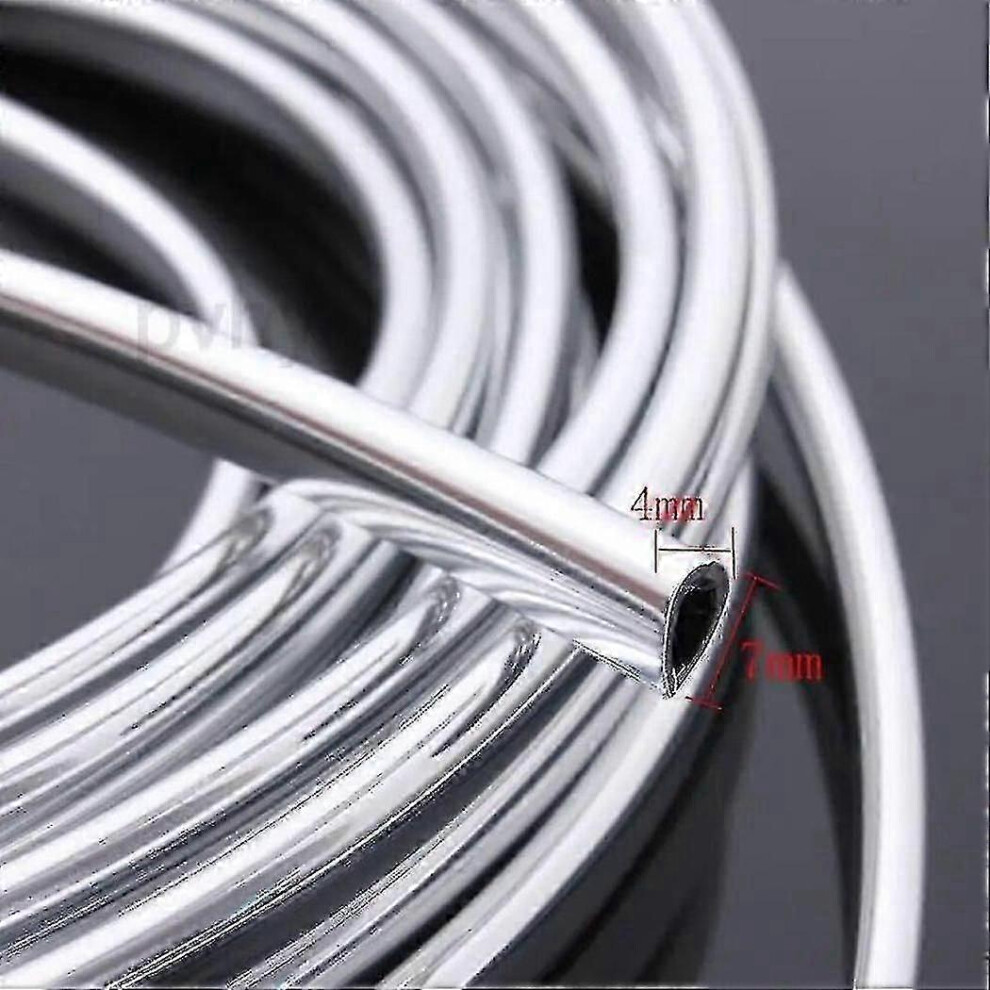 Vehicle Chrome Molding - 6m Door Edge Protector Trim Strip