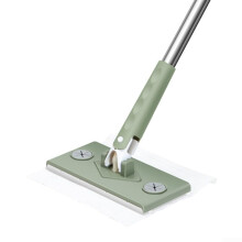 360Degree Mini Dust Mop For Kitchen And Bathroom Flat Mop With 360Degree Swivel Head And Washable Microfiber Cloth