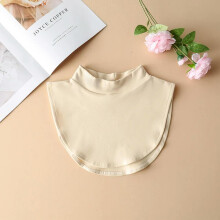 Turtleneck Fake Collar 1Pc SkinFriendly Beige Neck Cover For Shirts And Tops Clothing Accessory
