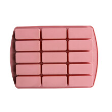 Ice Cream Moulds 15Cavity Square Silicone Moulds Pink Jelly Candy Chocolate Truffles Fondant Cake Decorating Tools