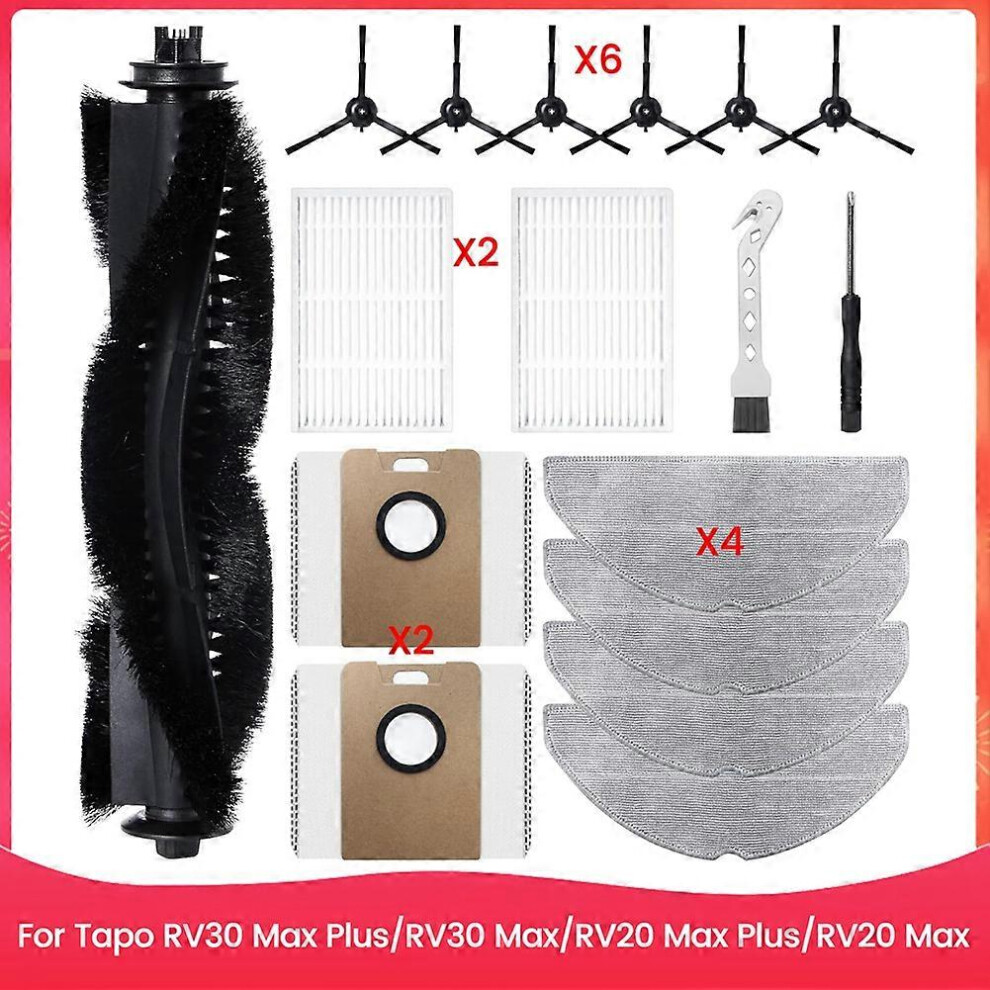 Accessory Kit For Tapo Rv30 Max Plus/Rv30 Max/Rv20 Max Plus/Rv20 Max Robot Vacuum Replacement Parts 6935161362299