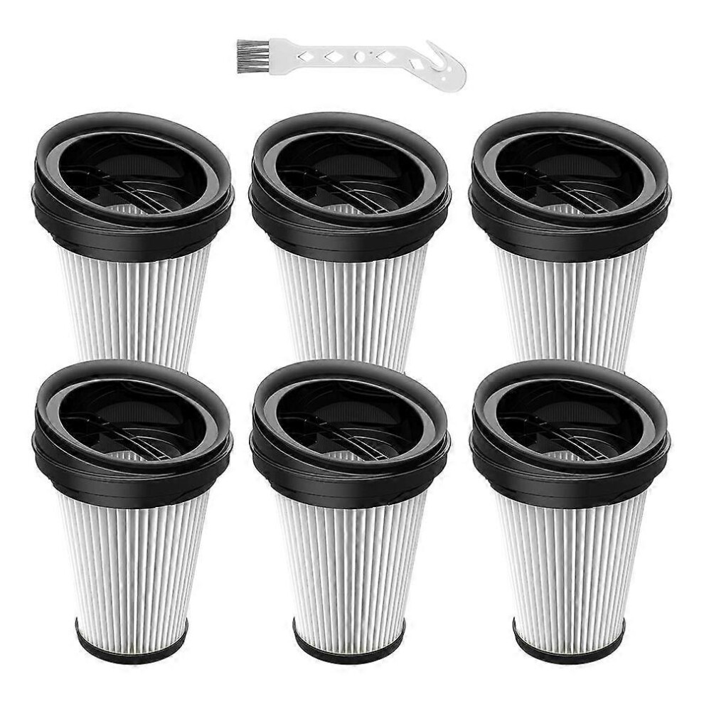 6 Pack Replacement Filters For Grundig Vch9829 Vch9832 Vch9630 Vch9631 Vch9632 2In1 Cordless Handheld Vacuum Cleaner 6935161362244